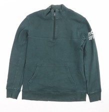Gym+Coffee Men's Green 1/2 Zip