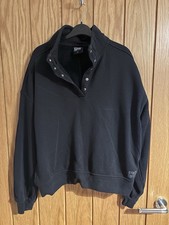 Gym+Coffee Black Snap Neck