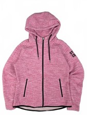 Gym + Coffee Pink Zip Hoodie M