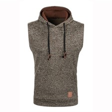 Mens Gym Sleeveless Hoodie