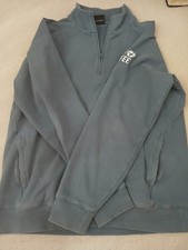 gym coffee mens half zip worn