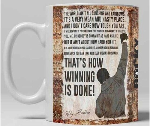 Retro rocky balboa quote - rocky,